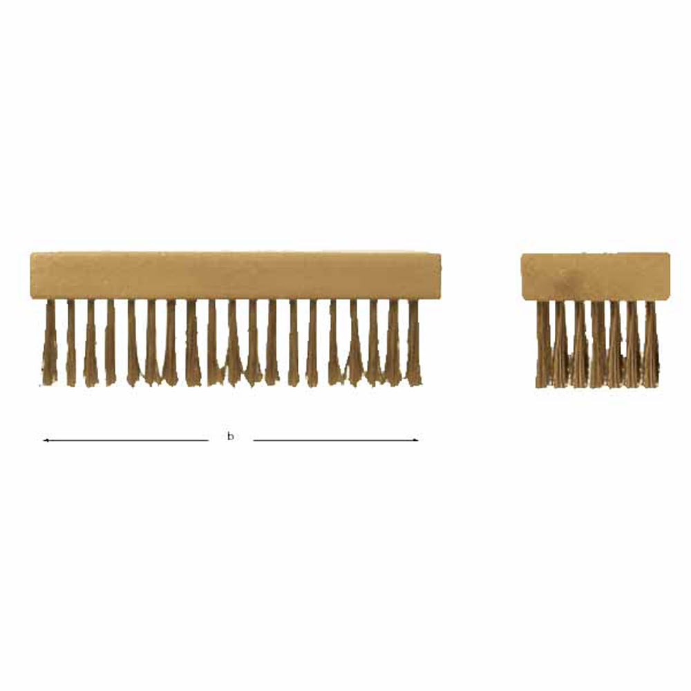 CS Unitec Ex1002-5A Aluminum Bronze Non-Sparking, Low-Magnetism, Corrosion Resistant Flat Back Scratch Brush - 2