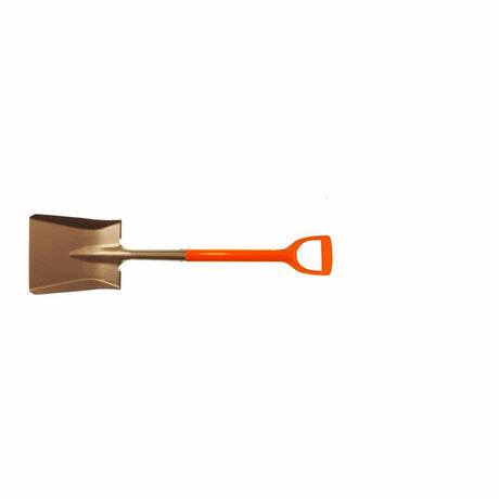 Carltsoe Safety CS Unitec Ex1005D-270A Aluminum Bronze Non-Sparking, Low-Magnetism, Corrosion Resistant Round Point Shovel with Nupla Handle (1005DU-270A)