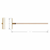 Carltsoe Safety CS Unitec Ex1009-300B Copper Beryllium Non-Sparking, Non-Magnetic, Corrosion Resistant Rake (1009U-300B) - 2
