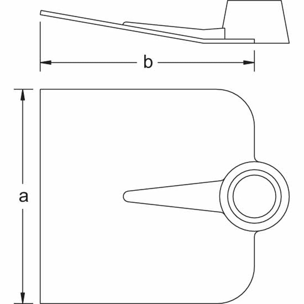 CS Unitec Ex1015-200A Aluminum Bronze Non-Sparking, Low-Magnetism, Corrosion Resistant Mixing/Planter's Hoe - 2