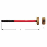 Carltsoe Safety CS Unitec Ex104U-0750B Copper Beryllium Non-Sparking, Non-Magnetic, Corrosion Resistant Sledge Hammer 7.50 Lbs (3.40 Kg) (104UU-0750B) - 2