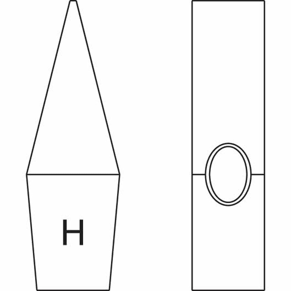 Carltsoe Safety CS Unitec Ex107-1000A Aluminum Bronze Non-Sparking, Low-Magnetism, Corrosion Resistant Stone Wedge Hammer 2.20 Lbs (1 Kg) (107U-1000A) - 2