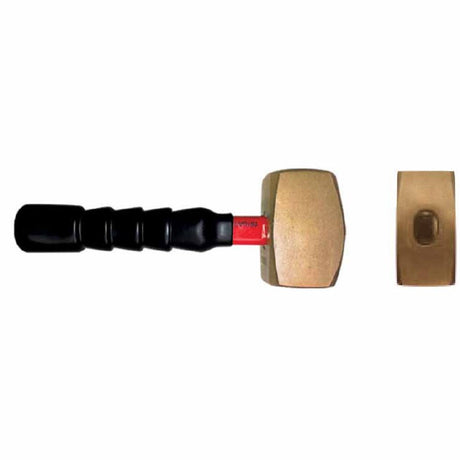 Carltsoe Safety CS Unitec Ex108U-0200B Copper Beryllium Non-Sparking, Non-Magnetic, Corrosion Resistant Club Hammer 2 Lbs (0.91 Kg) (108UU-0200B)
