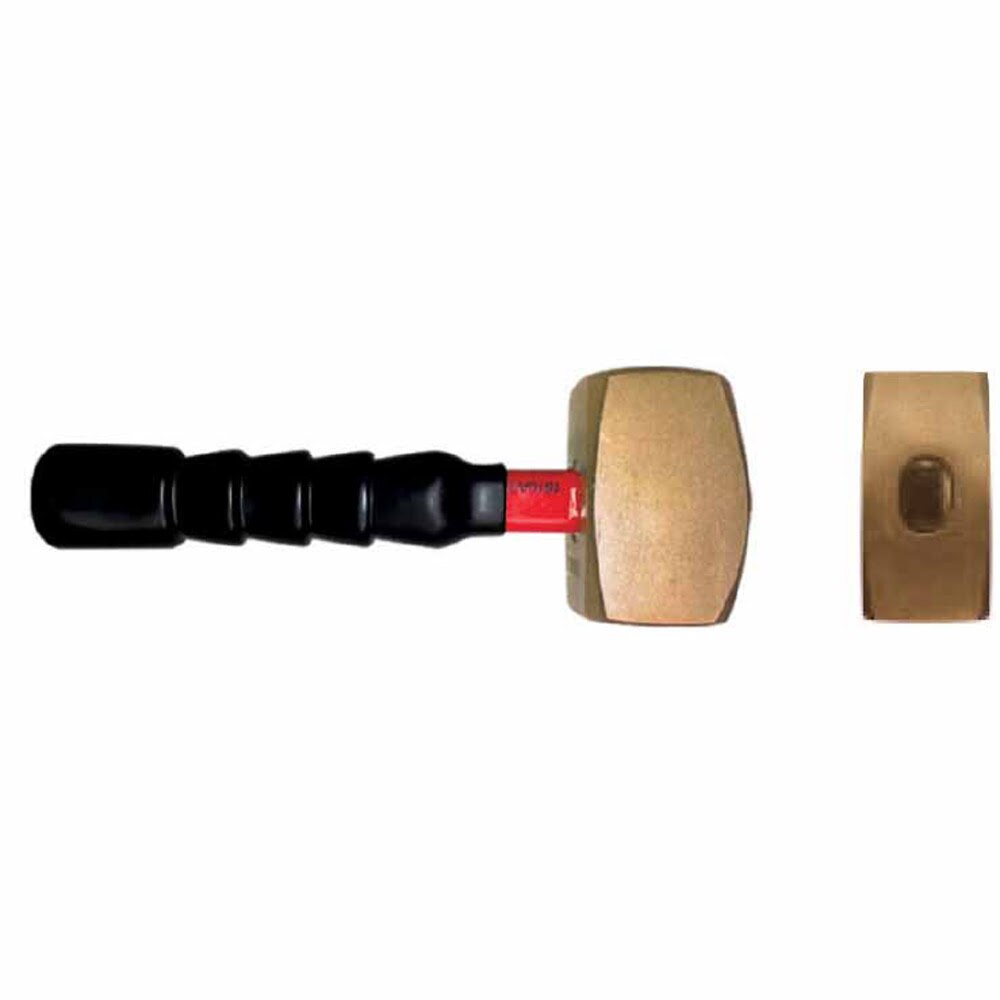 Carltsoe Safety CS Unitec Ex108U-0400B Copper Beryllium Non-Sparking, Non-Magnetic, Corrosion Resistant Club Hammer 4 Lbs (1.82 Kg)