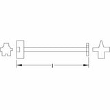 Carltsoe Safety CS Unitec Ex110-400A Aluminum Bronze Non-Sparking, Low-Magnetism, Corrosion Resistant Bung Wrench (110U-400A) - 2