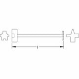 Carltsoe Safety CS Unitec Ex110-400A Aluminum Bronze Non-Sparking, Low-Magnetism, Corrosion Resistant Bung Wrench - 2