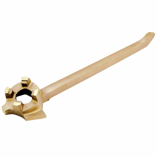 Carltsoe Safety CS Unitec Ex110ES-305A Aluminum Bronze Non-Sparking, Low-Magnetism, Corrosion Resistant Bung Wrench (for 3/4" & 2" bungs) (110ESU-305A)