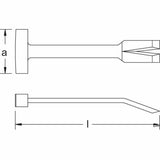 Carltsoe Safety CS Unitec Ex113S-230B Copper Beryllium Non-Sparking, Non-Magnetic, Corrosion Resistant Crate Opener - 2