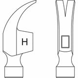 CS Unitec Ex122U-0075B Copper Beryllium Non-Sparking, Non-Magnetic, Corrosion Resistant Claw Hammer 0.75 lbs (0.34 Kg) - 3