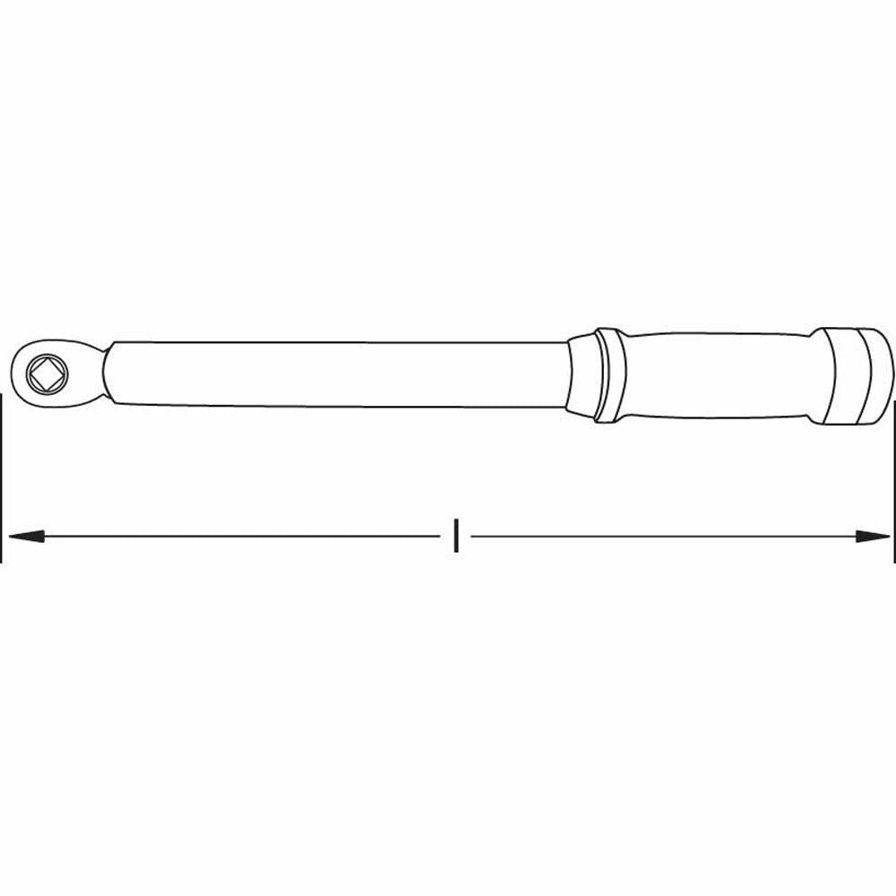 Carltsoe Safety CS Unitec Ex1401NM-B Copper Beryllium Non-Sparking, Non-Magnetic, Corrosion Resistant Torque Wrench 20-1/2" (521 mm) - 2