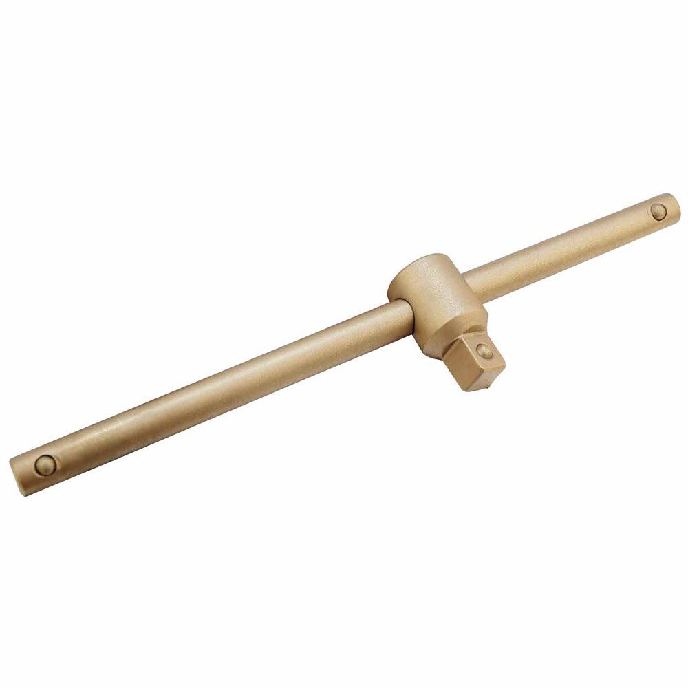 Carltsoe Safety CS Unitec Ex1502-AA-B Copper Beryllium Non-Sparking, Non-Magnetic, Corrosion Resistant Sliding Bar 1/4" Drive 6" (150 mm) Handle Length (1502U-AA-B)