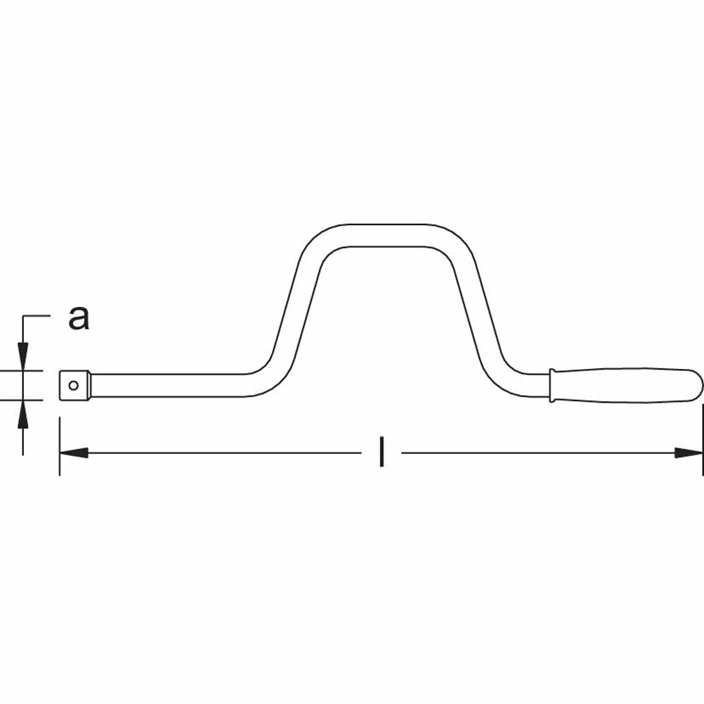 CS Unitec Ex1505A-B Copper Beryllium Non-Sparking, Non-Magnetic, Corrosion Resistant Speed Handle 3/8" Drive - 2