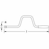 CS Unitec Ex1505A-B Copper Beryllium Non-Sparking, Non-Magnetic, Corrosion Resistant Speed Handle 3/8" Drive - 2