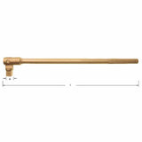Carltsoe Safety CS Unitec Ex1506A-A Aluminum Bronze Non-Sparking, Low-Magnetism, Corrosion Resistant Hinged Handle 3/8" Drive (1506AU-A) - 2