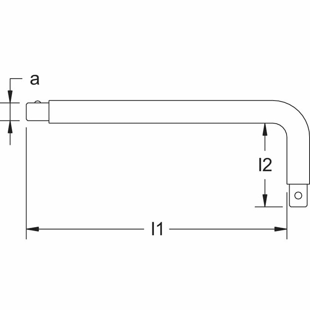 CS Unitec Ex1508A-B Copper Beryllium Non-Sparking, Non-Magnetic, Corrosion Resistant Offset Grip Handle Socket Wrench 3/8" Drive - 2