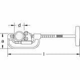 Carltsoe Safety CS Unitec Ex1512-60A Aluminum Bronze Non-Sparking, Low-Magnetism, Corrosion Resistant 2-3/8" Pipe Cutters (1512U-60A) - 2
