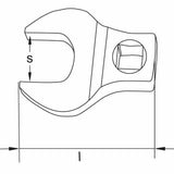 CS Unitec Ex1514B-005UA Aluminum Bronze Non-Sparking, Low-Magnetism, Corrosion Resistant Crowfoot Wrench 1/4" - 2