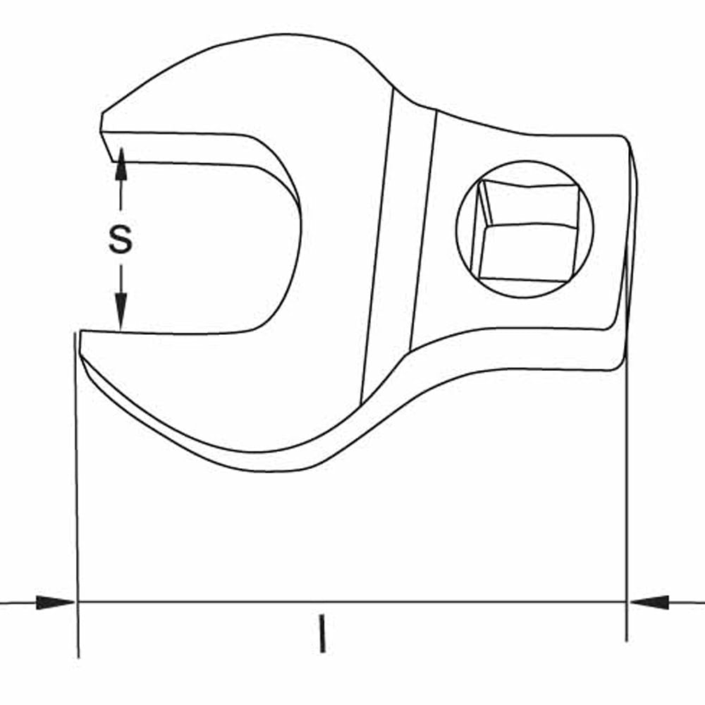 CS Unitec Ex1514B-005UB Copper Beryllium Non-Sparking, Non-Magnetic, Corrosion Resistant Crowfoot Wrench 1/4" - 2