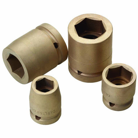 Carltsoe Safety CS Unitec Ex1730-16B Copper Beryllium Non-Sparking, Non-Magnetic, Corrosion Resistant Impact Socket 16mm x 1/2" Drive x 38 mm Depth (1730U-16B)