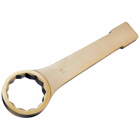 CS Unitec Ex201-010UA Aluminum Bronze Non-Sparking, Low-Magnetism, Corrosion Resistant 12 Point Single Box End Wrench  9/16"