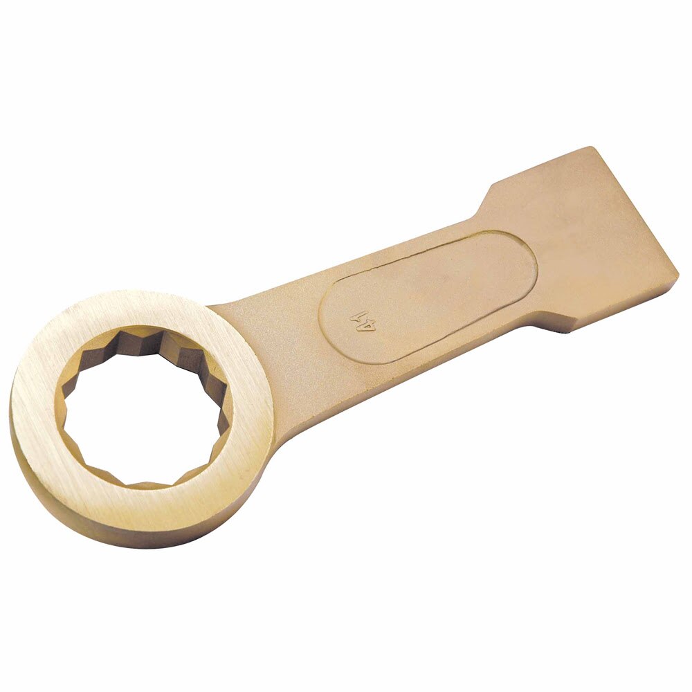 Carltsoe Safety CS Unitec Ex201B-015UA Aluminum Bronze Non-Sparking, Low-Magnetism, Corrosion Resistant Striking Box Wrench, 12-Point 7/8"