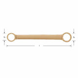 CS Unitec Ex202-14-17B Copper Beryllium Non-Sparking, Non-Magnetic, Corrosion Resistant 12 Point Straight Type Double Box End Wrench 14mm x 17mm - 2