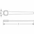 Carltsoe Safety CS Unitec Ex204-005UB Copper Beryllium Non-Sparking, Non-Magnetic, Corrosion Resistant 6 Point Box End Wrench 11/16" (204U-005UB) - 2