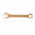 Carltsoe Safety CS Unitec Ex206-095UA Aluminum Bronze Non-Sparking, Low-Magnetism, Corrosion Resistant Combination Wrench 1-1/16" - 2