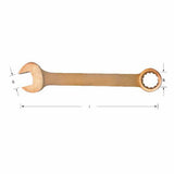 Carltsoe Safety CS Unitec Ex206L-080UB Copper Beryllium Non-Sparking, Non-Magnetic, Corrosion Resistant Combination Wrench 15/16" (206LU-080UB) - 2