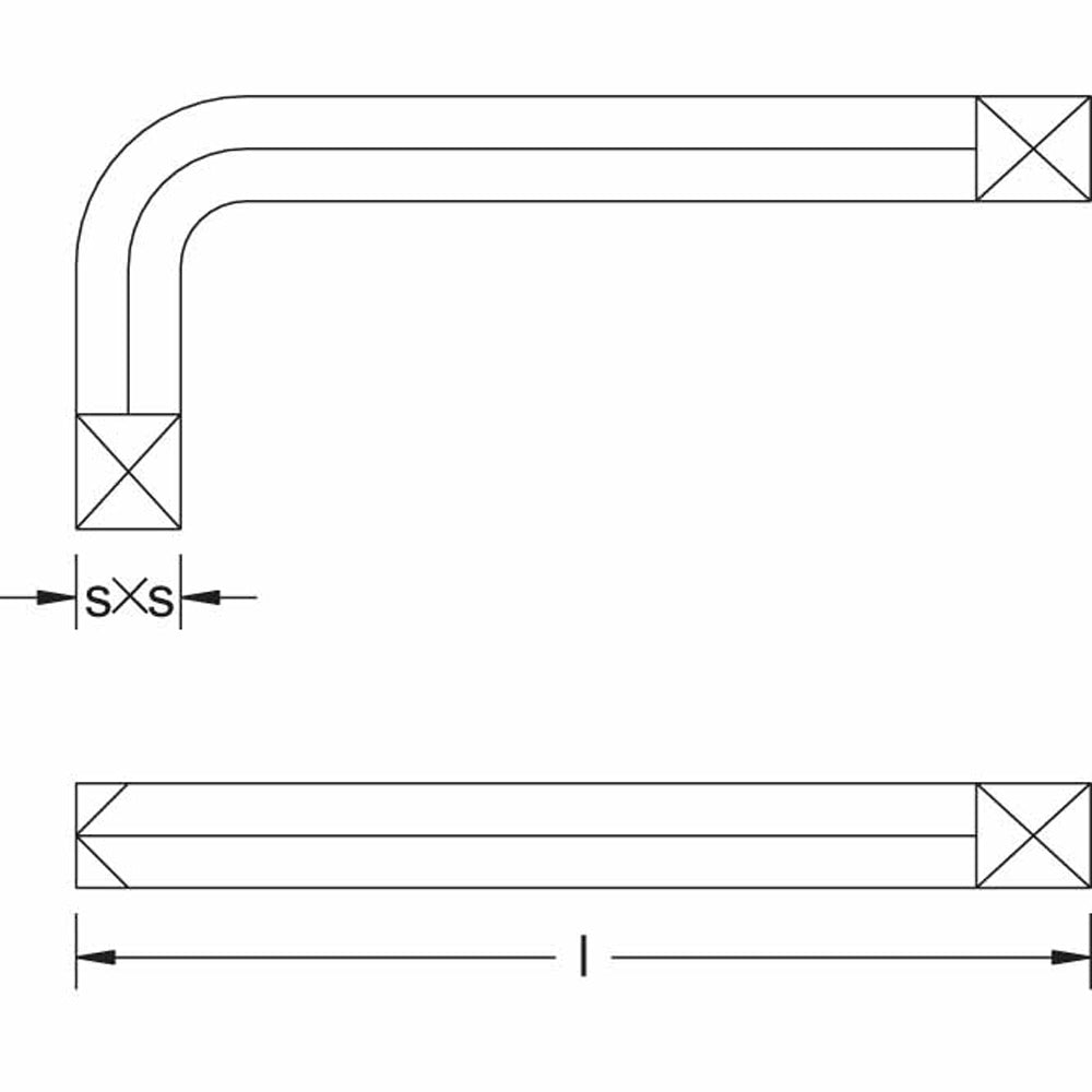 CS Unitec Ex213-22A Aluminum Bronze Non-Sparking, Low-Magnetism, Corrosion Resistant Square End Bung Wrench 7/8" (22 mm) - 2