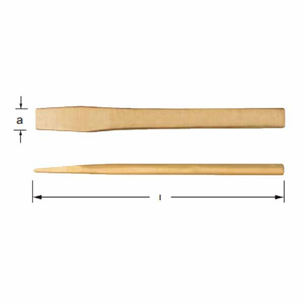 Carltsoe Safety CS Unitec Ex304-175A Aluminum Bronze Non-Sparking, Low-Magnetism, Corrosion Resistant 3/4" Hand Chisel (304U-175A) - 2