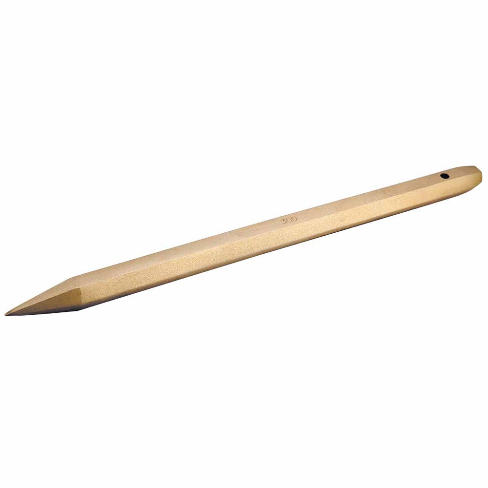 Carltsoe Safety CS Unitec Ex307-200A Aluminum Bronze Non-Sparking, Low-Magnetism, Corrosion Resistant 8" Diamond Point Chisel