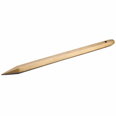 Carltsoe Safety CS Unitec Ex307-200A Aluminum Bronze Non-Sparking, Low-Magnetism, Corrosion Resistant 8" Diamond Point Chisel (307U-200A)