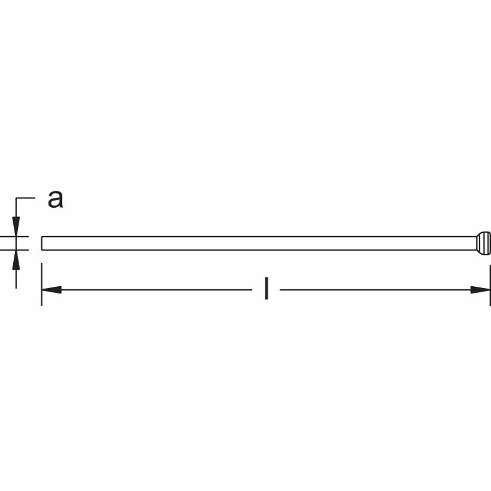 CS Unitec Ex308-3100B Copper Beryllium Non-Sparking, Non-Magnetic, Corrosion Resistant Scaling Needle for Needle Scaler (1/8"/3mm) (100 Pack) - 2