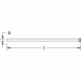 CS Unitec Ex308-3100B Copper Beryllium Non-Sparking, Non-Magnetic, Corrosion Resistant Scaling Needle for Needle Scaler (1/8"/3mm) (100 Pack) - 2