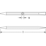 CS Unitec Ex308B-32/10A Aluminum Bronze Non-Sparking, Low-Magnetism, Corrosion Resistant 1-1/4" Caulking Tool - 2