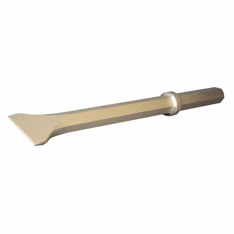 Carltsoe Safety CS Unitec Ex318F-75A Aluminum Bronze Non-Sparking, Low-Magnetism, Corrosion Resistant Paving Breaker Chisel, 1-1/8" Hex Shank (318FU-75A)