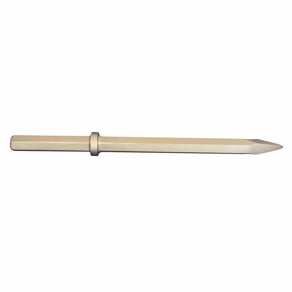 CS Unitec Ex318R-14B Copper Beryllium Non-Sparking, Non-Magnetic, Corrosion Resistant Bull Point Chisel, 1-1/8" Hex Shank