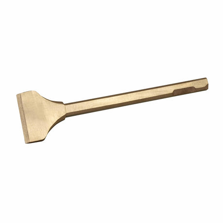 Carltsoe Safety CS Unitec Ex380SH-50A Aluminum Bronze Non-Sparking, Low-Magnetism, Corrosion Resistant Scaling Chisel, 1/2" quarter octagon shank (380SHU-50A)