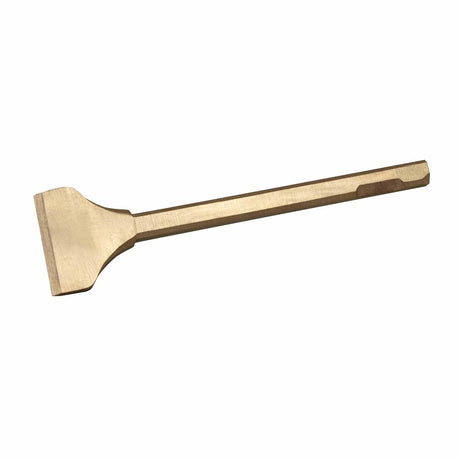 Carltsoe Safety CS Unitec Ex380SH-50B Copper Beryllium Non-Sparking, Non-Magnetic, Corrosion Resistant Scaling Chisel, 1/2" quarter octagon shank