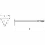 Carltsoe Safety CS Unitec Ex406-150B Copper Beryllium Non-Sparking, Non-Magnetic, Corrosion Resistant Plate Scraper 6" (150 mm) - 2