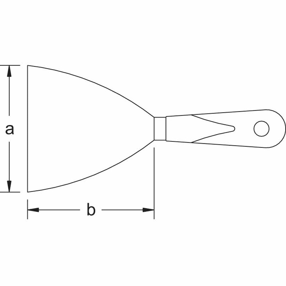 CS Unitec Ex408-100B Copper Beryllium Non-Sparking, Non-Magnetic, Corrosion Resistant Putty Scraper Knife 4" (100 mm) - 2