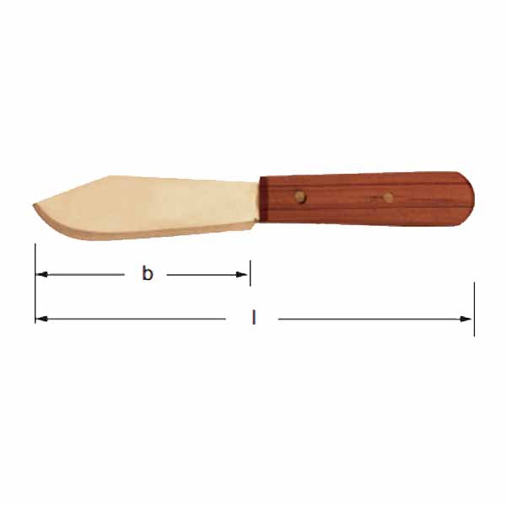Carltsoe Safety CS Unitec Ex409-200A Aluminum Bronze Non-Sparking, Low-Magnetism, Corrosion Resistant 4-1/4" Common Knife - 2
