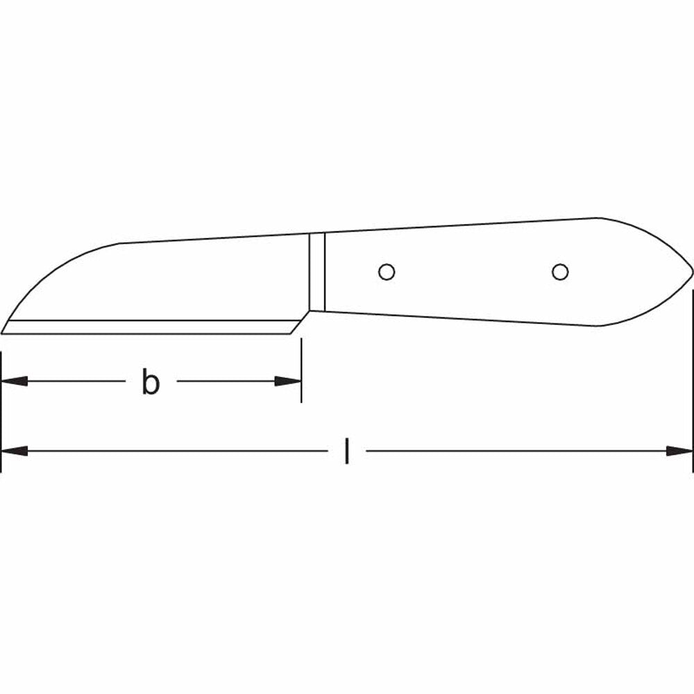 Carltsoe Safety CS Unitec Ex410S-180B Copper Beryllium Non-Sparking, Non-Magnetic, Corrosion Resistant 3-3/16" Common Knife - 2