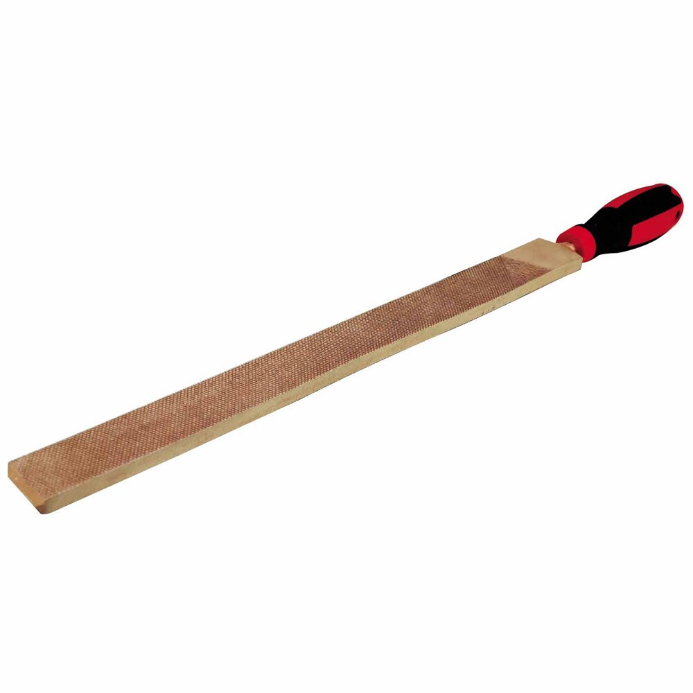 Carltsoe Safety CS Unitec Ex411F-200B Copper Beryllium Non-Sparking, Non-Magnetic, Corrosion Resistant 8" Flat Bastard File