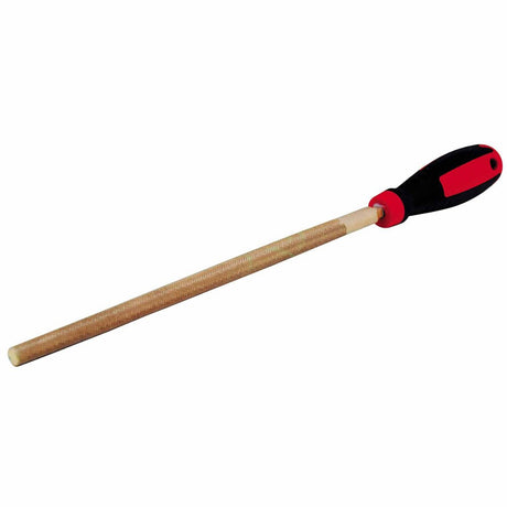 Carltsoe Safety CS Unitec Ex411R-100B Copper Beryllium Non-Sparking, Non-Magnetic, Corrosion Resistant 4" Round File (411RU-100B)