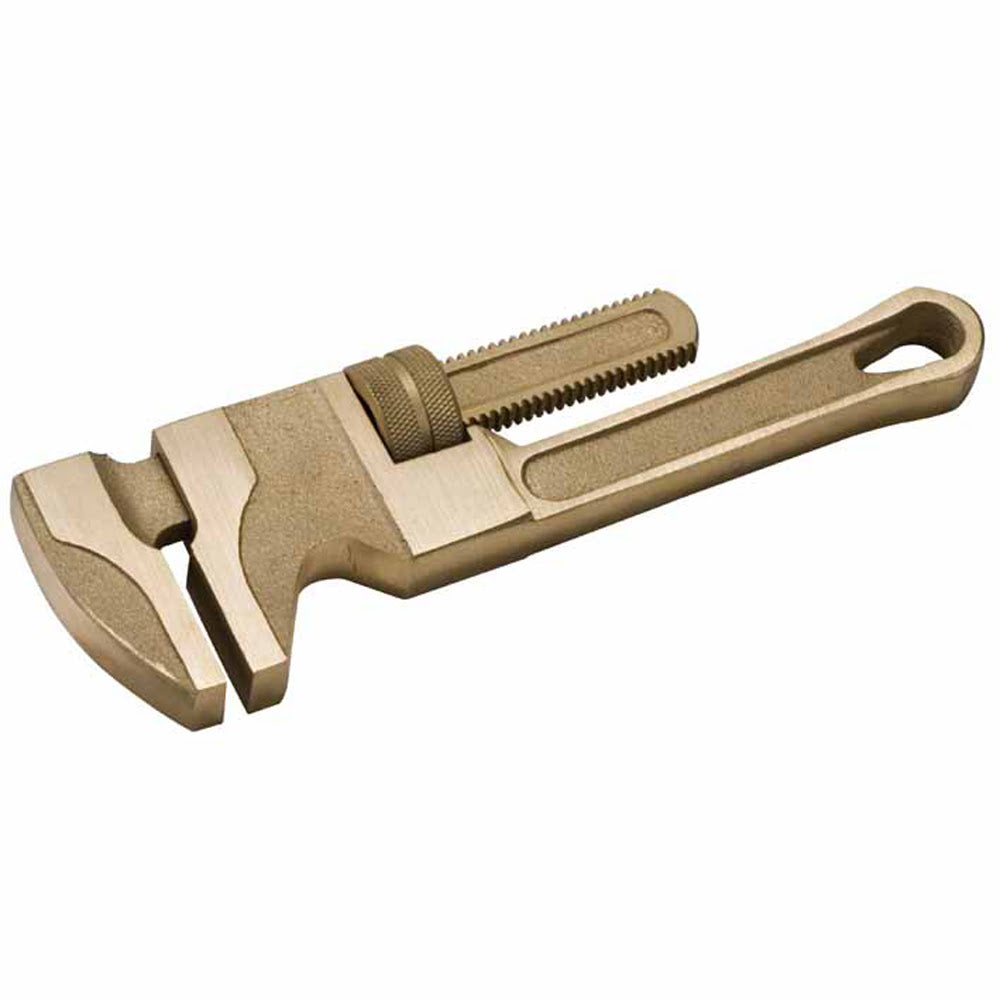 CS Unitec Ex503-10A Aluminum Bronze Non-Sparking, Low-Magnetism, Corrosion Resistant Monkey Pipe Wrench 10-1/8" (254 mm)