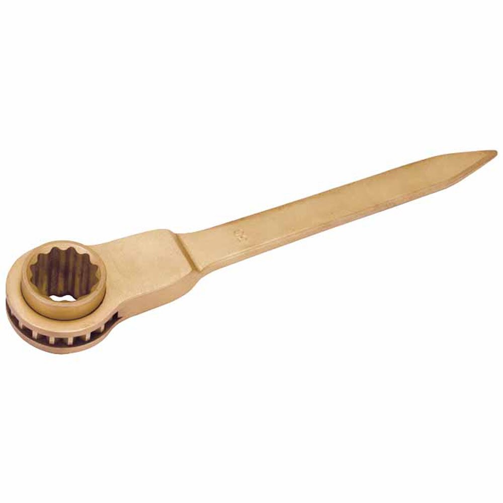 Carltsoe Safety CS Unitec Ex504S-32B Copper Beryllium  Non-Sparking, Non-Magnetic, Corrosion Resistant Ratchet Wrench 32 mm (504SU-32B)