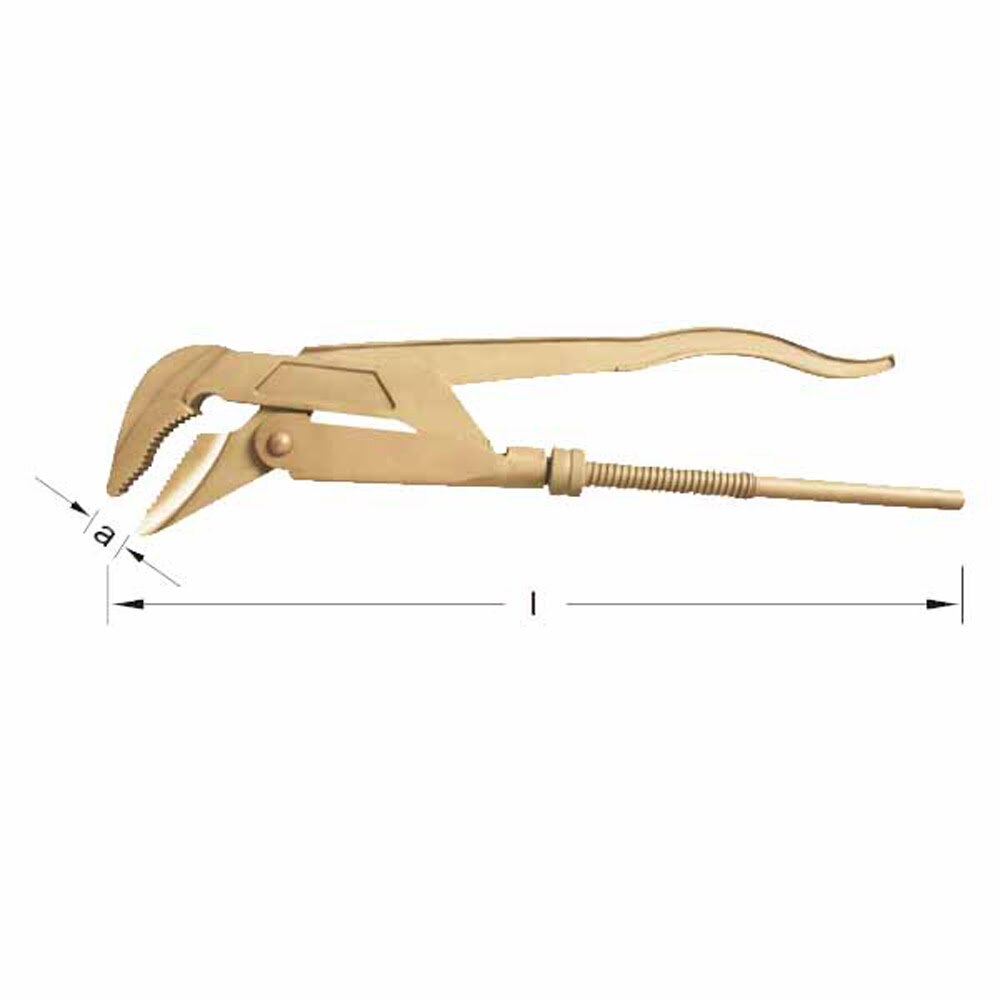Carltsoe Safety CS Unitec Ex505-010UB Copper Beryllium Non-Sparking, Non-Magnetic, Corrosion Resistant Swedish Pliers - 2