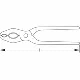 Carltsoe Safety CS Unitec Ex602-200A Aluminum Bronze Non-Sparking, Low-Magnetism, Corrosion Resistant Pipe Pliers - 2